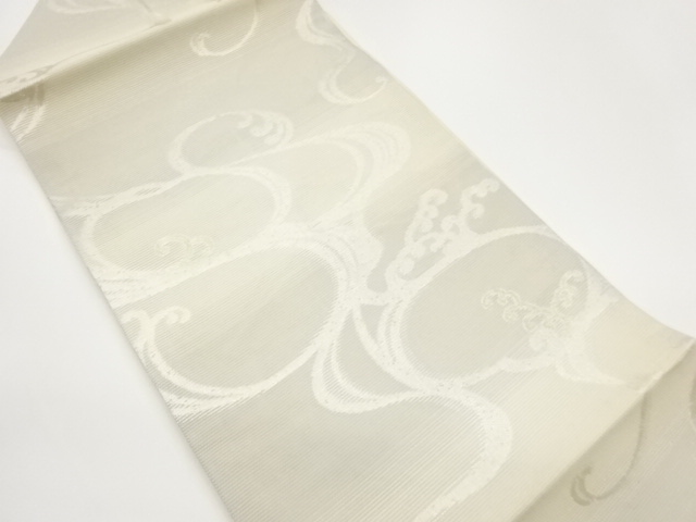 絽荒波模様織出し名古屋帯